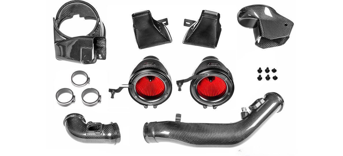 Eventuri Black Carbon V2 Intake System w/ Carbon Sealed Ducts for F8X BMW M3 & M4 [EVE-F8XMV2-CF-INT]