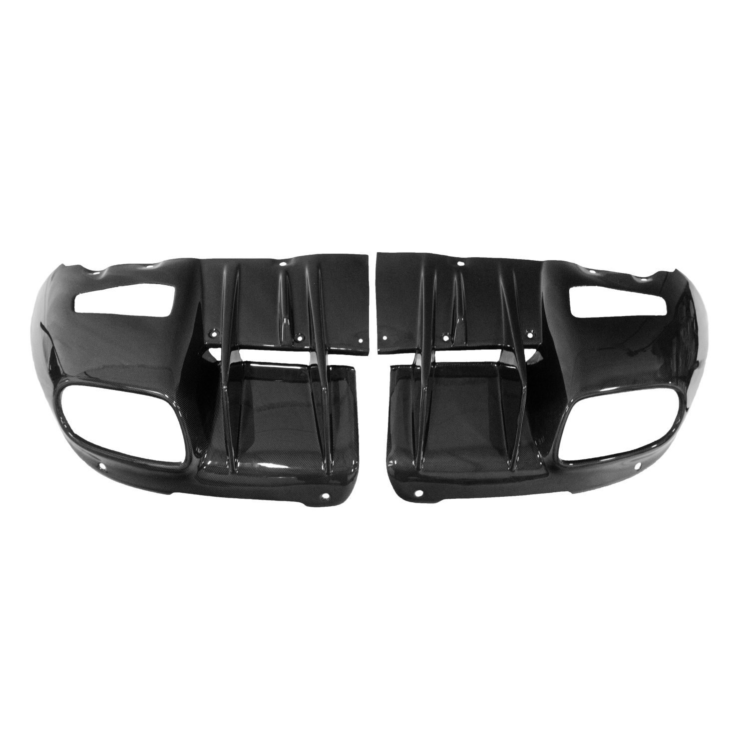 Exotic Car Gear Carbon Rear Diffuser Covers for Ferrari F12 Berlinetta [ECG-FER-F12RDPC]