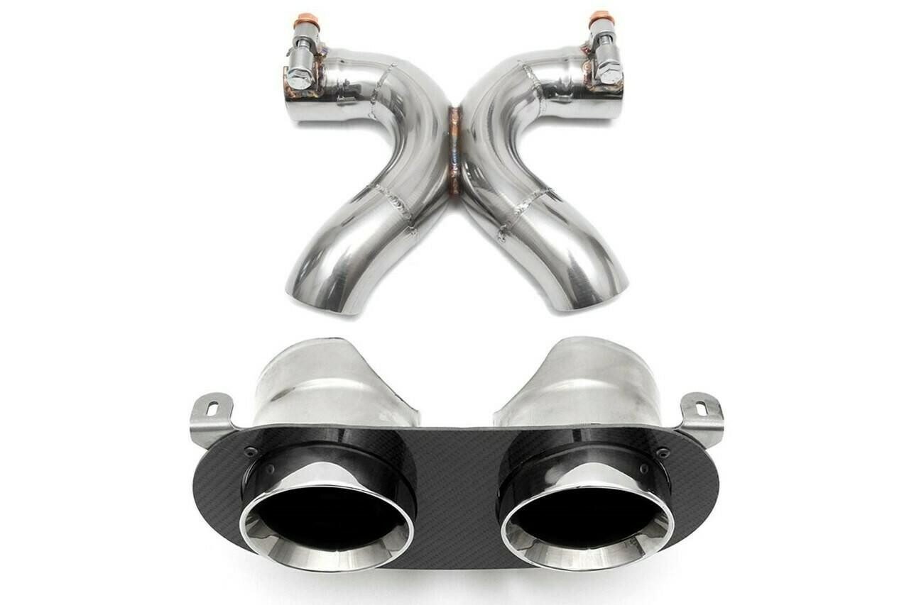 Fabspeed Challenge Style Dual Exhaust Tips for Ferrari 458 Italia [FS.FER.458.DLTP/FS.FER.458.DLTPF]