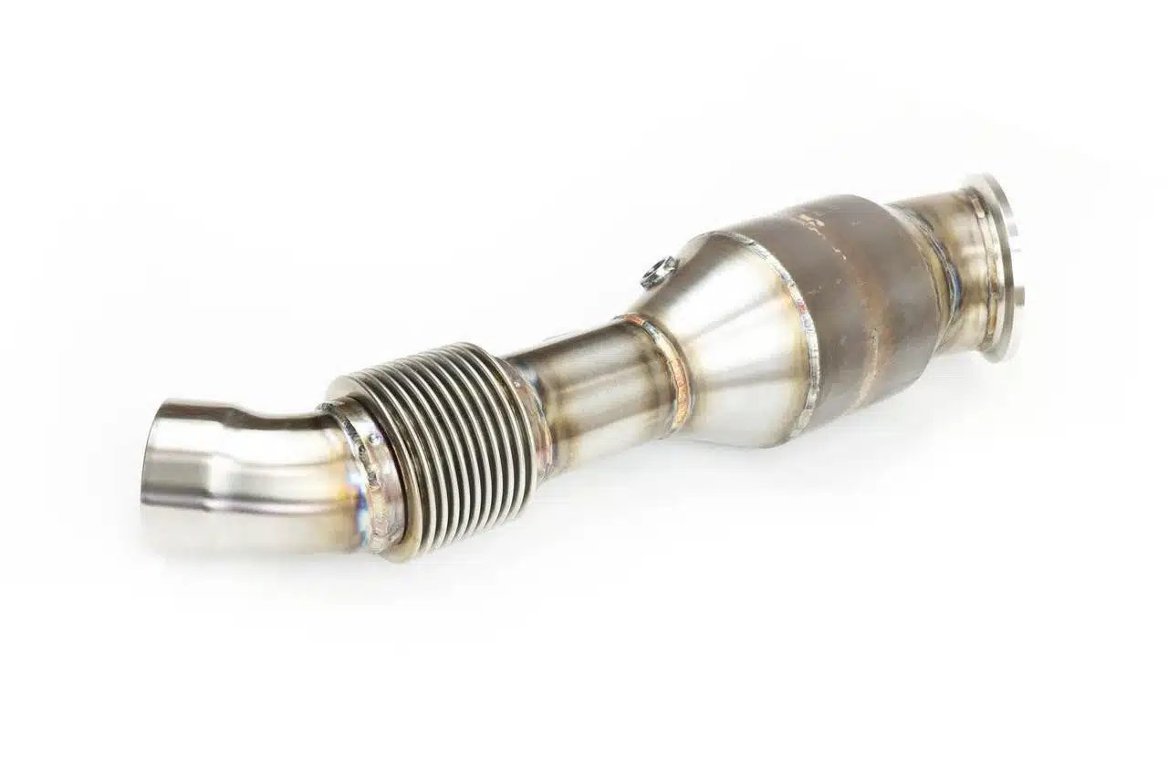 Fabspeed Downpipe with Sport Cat for BMW and Toyota with B58 Engines [FS.BMW.M340.SC]