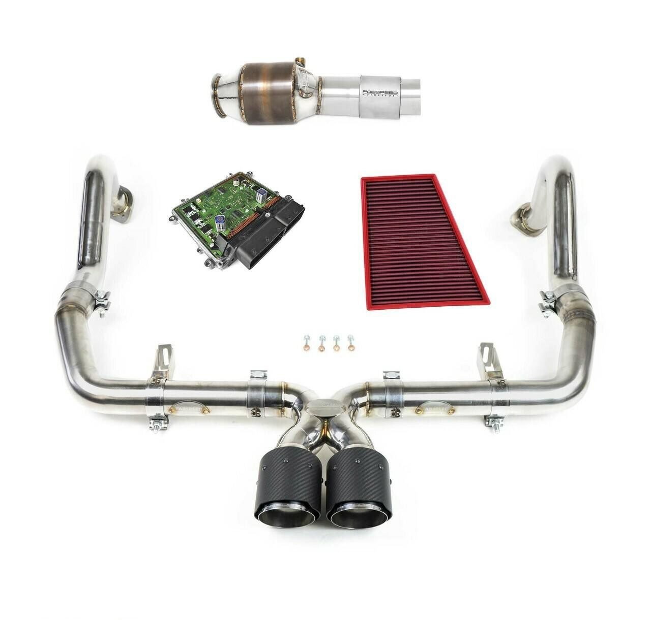 Fabspeed Maxflo Performance Package for 982 Porsche 718 Boxster / GTS / S and 718 Cayman / GTS / S