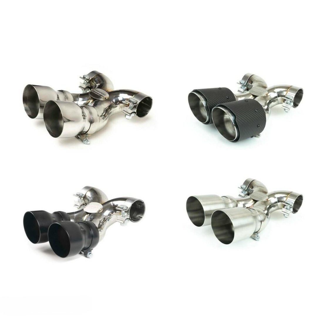 Fabspeed Maxflo True X-Pipe with Dual Tips for 982 Porsche 718 Boxster / GTS / S and 718 Cayman / GTS / S