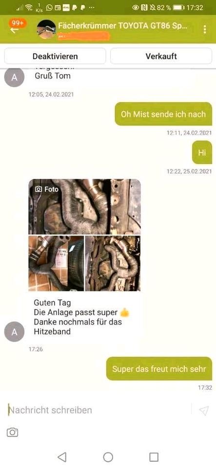 Fächerkrümmer TOYOTA GT86 Sportkat 200 Zeller E-Nummer Auspuff