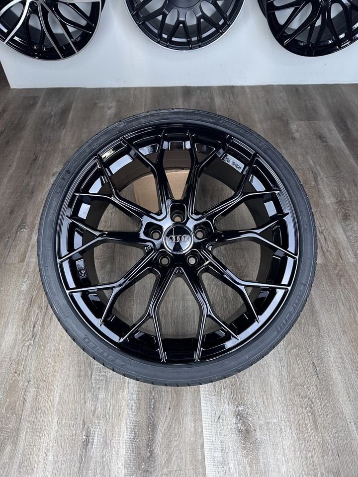 FF Wheels FF01 19 Zoll Allwetterreifen für Audi A4 S4 A5 S5 TT TTS TTRS Q3 SQ3 Q2 SQ2 B8 B81 B9 8J 8S FV 8U 8U1 GA F3 Felgen Reifen Räder schwarz Avant TDI 5x112 sline...