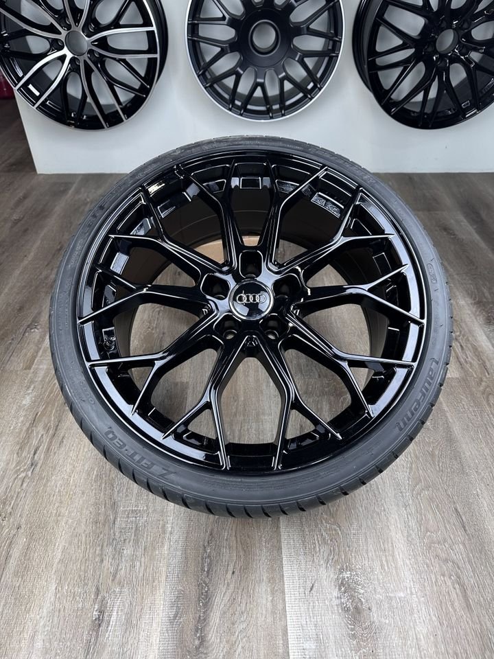 FF Wheels FF01 19 Zoll Allwetterreifen für Audi A4 S4 A5 S5 TT TTS TTRS Q3 SQ3 Q2 SQ2 B8 B81 B9 8J 8S FV 8U 8U1 GA F3 Felgen Reifen Räder schwarz Avant TDI 5x112 sline...