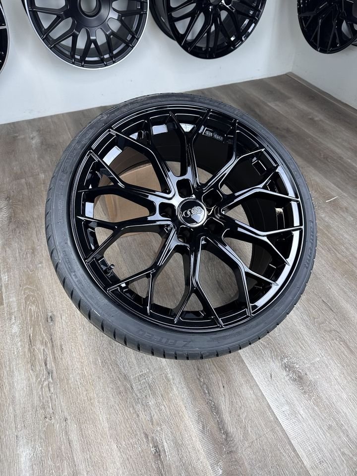 FF Wheels FF01 19 Zoll Allwetterreifen für Audi A4 S4 A5 S5 TT TTS TTRS Q3 SQ3 Q2 SQ2 B8 B81 B9 8J 8S FV 8U 8U1 GA F3 Felgen Reifen Räder schwarz Avant TDI 5x112 sline...
