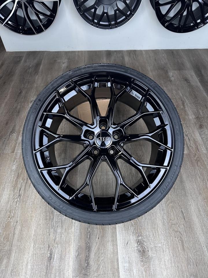 FF Wheels FF01 19 Zoll Allwetterreifen für Audi A4 S4 A5 S5 TT TTS TTRS Q3 SQ3 Q2 SQ2 B8 B81 B9 8J 8S FV 8U 8U1 GA F3 Felgen Reifen Räder schwarz Avant TDI 5×112 sline…