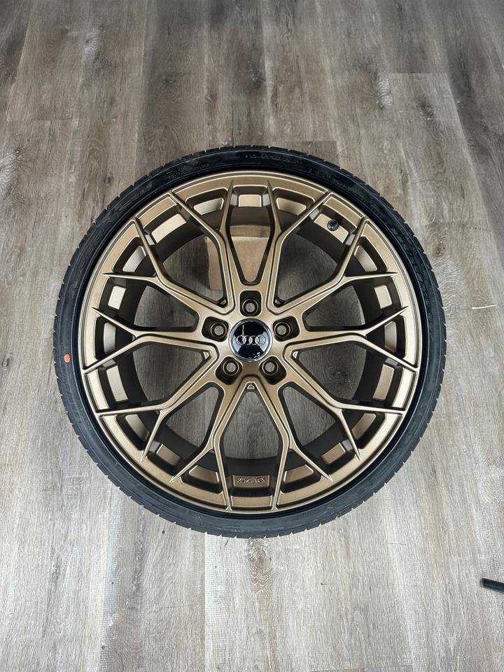 FF Wheels FF01 19 Zoll Sommerräder für Audi A6 S6 A7 S7 A8 4E Q3 SQ3 4G 4G1 C7 8U 8U1 A4 B8 B9 C6 4F Allroud Felgen Reifen Räder bronze Performance Sommerreifen ABE sline s line…