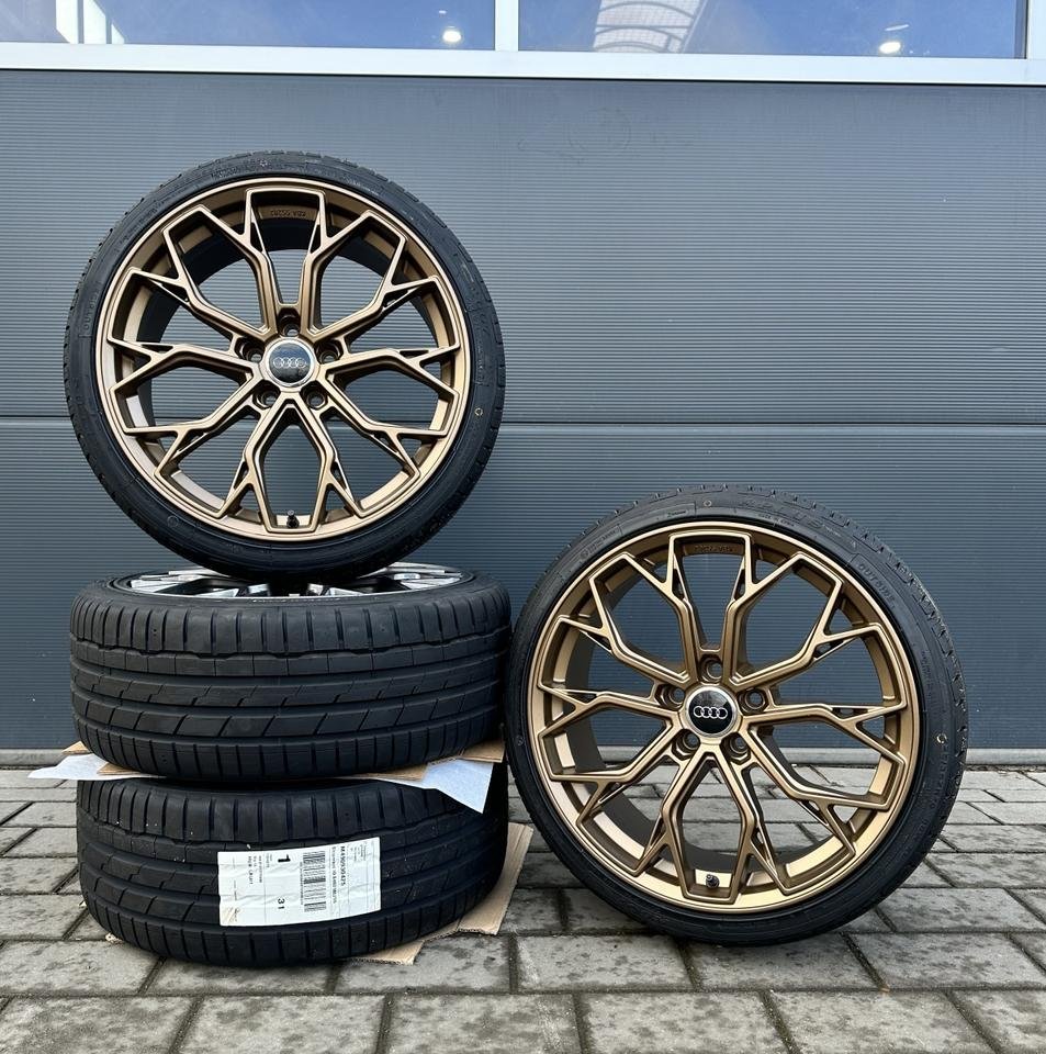 FF Wheels FF02 19 Zoll Sommerräder für Audi A6 S6 A7 S7 A8 4E Q3 SQ3 4G 4G1 C7 8U 8U1 A4 B8 B9 C6 4F Allroud Felgen Reifen Räder bronze Performance Sommerreifen ABE sline s line…