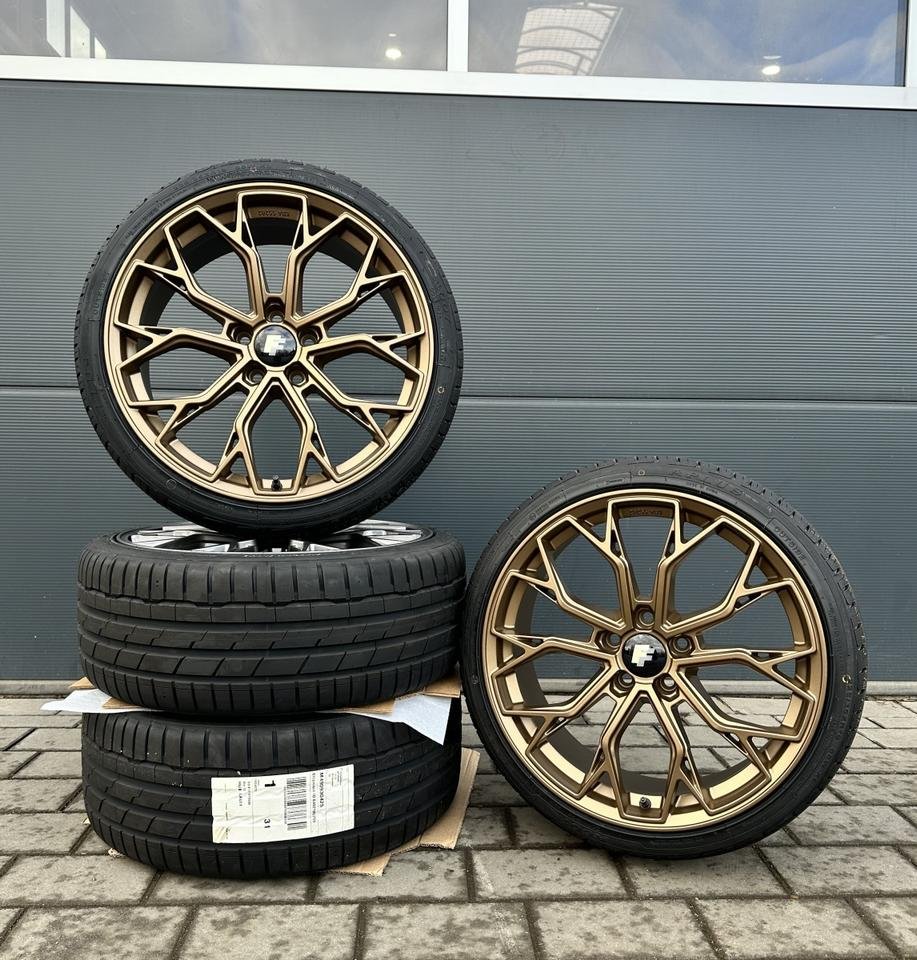 FF Wheels FF02 19 Zoll Sommerräder für Mercedes Benz E CL GLA S EAQ EQB Klasse W213 S213 W214 S214 A238 C215 C216 CL500 X156 W156 W220 Coupe Felgen Reifen Räder bronze…