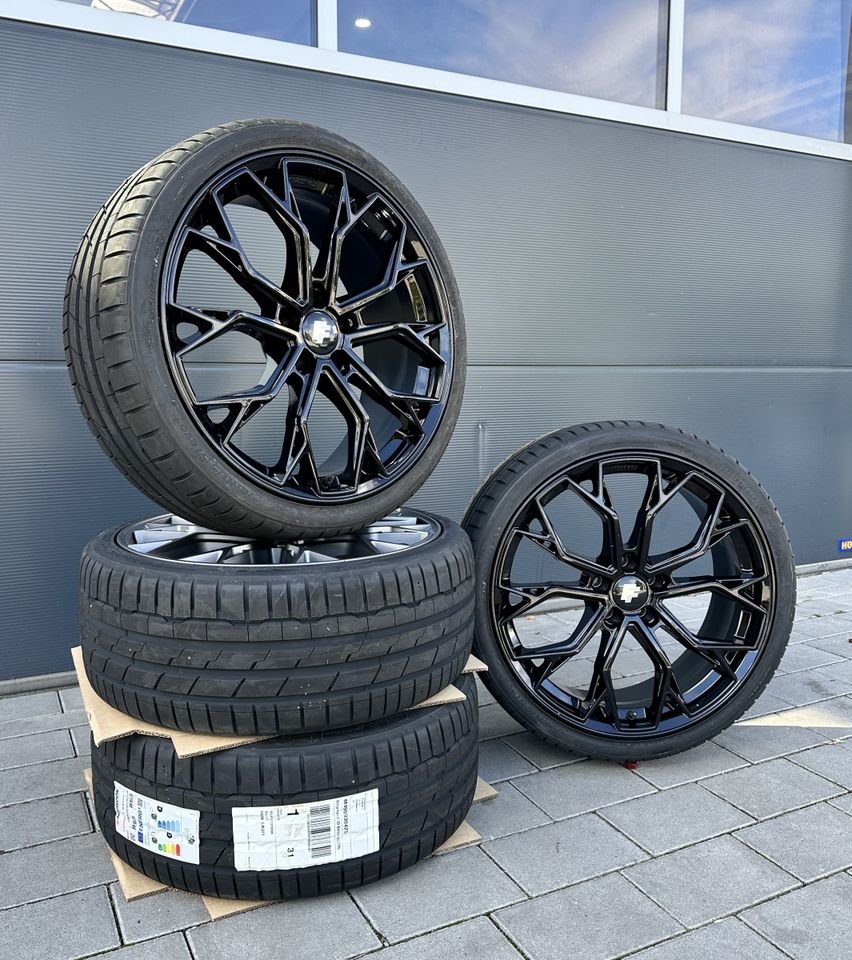 FF Wheels FF02 19 Zoll Sommerräder für Mercedes Benz E CL GLA S EAQ EQB Klasse W213 S213 W214 S214 A238 C215 C216 CL500 X156 W156 W220 Coupe Felgen Reifen Räder schwarz...