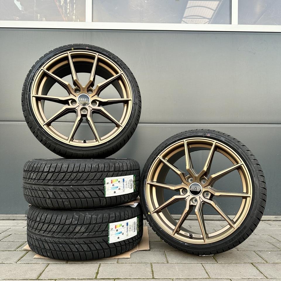 FF Wheels FF03 19 Zoll Sommerräder für Audi A4 S4 A5 S5 TT TTS TTRS Q3 SQ3 Q2 SQ2 B8 B81 B9 B10 FU 8J 8S FV 8U 8U1 GA F3 Felgen Reifen Räder Sommerreifen bronze Avant TDI NEU…