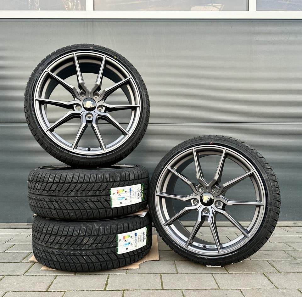 FF Wheels FF03 19 Zoll Sommerräder für Mercedes Benz E CL GLA S EAQ EQB Klasse W213 S213 W214 S214 A238 C215 C216 CL500 X156 W156 W220 Coupe Felgen Reifen Räder grau…
