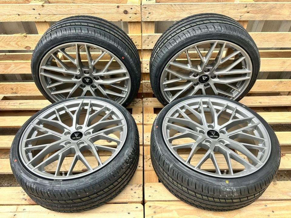 Für ⭐ Audi ⭐ A6 S6 4G F2 C7 C8 A8 4E Mercedes CL W216 E Klasse W213 R1EC R1ES W213K S Klasse W221 W222 W217 20 Zoll Alufelgen 7-Wheels DS2 Grau Glanz 255/35 20 Sommerreifen…