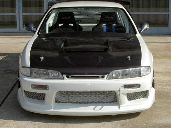 Garage Mak Carbon Vented Cooling Hood for 1994-98 Nissan 240SX/Silvia [S14]