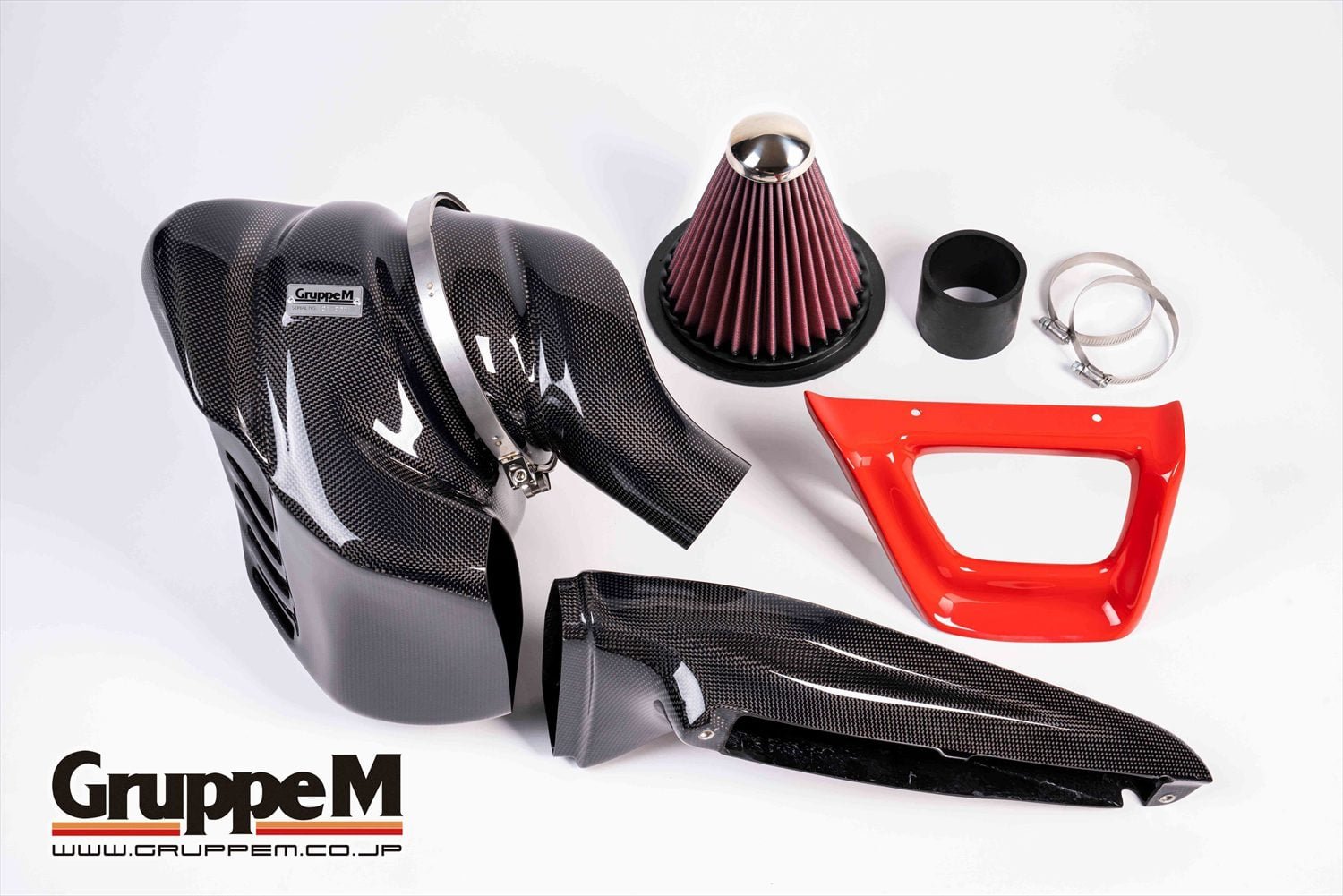 GruppeM Carbon Fiber Ram Air Intake System for 2018-19 Audi RS4 [B9] [FRI-0227]