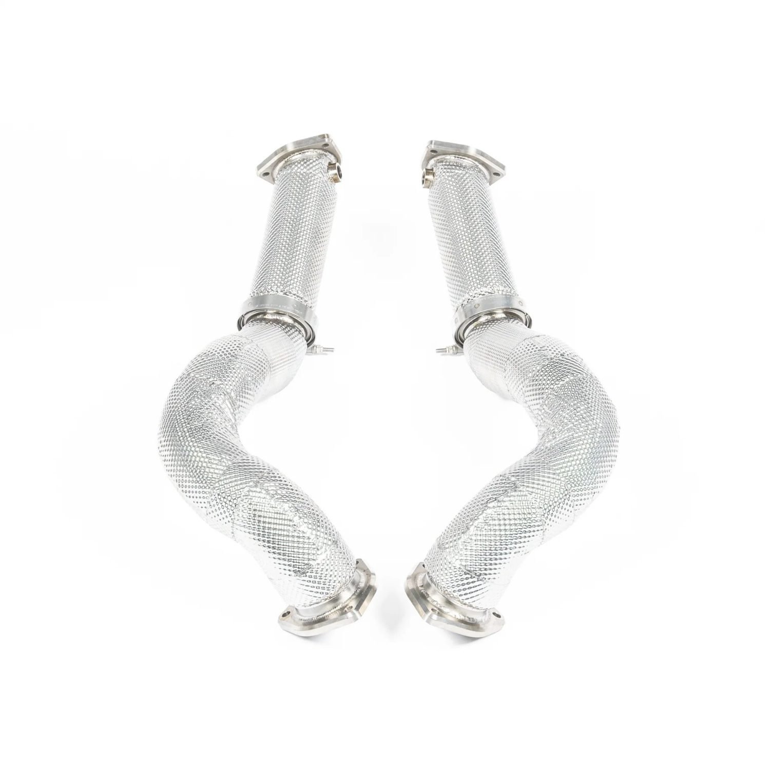 JCR Titanium Non-Silenced Link Pipes for 982 Porsche 718 Cayman GT4 RS / Spyder RS