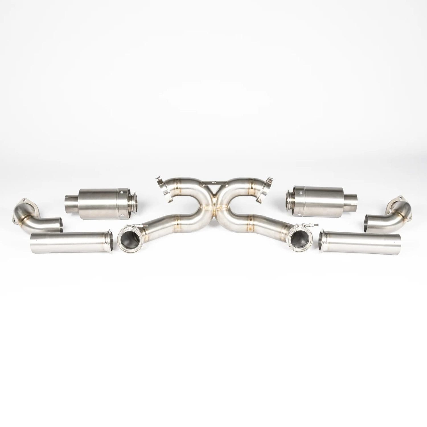 JCR Titanium Non-Valved Race Exhaust Kit for 982 Porsche 718 Cayman GT4 RS / Spyder RS