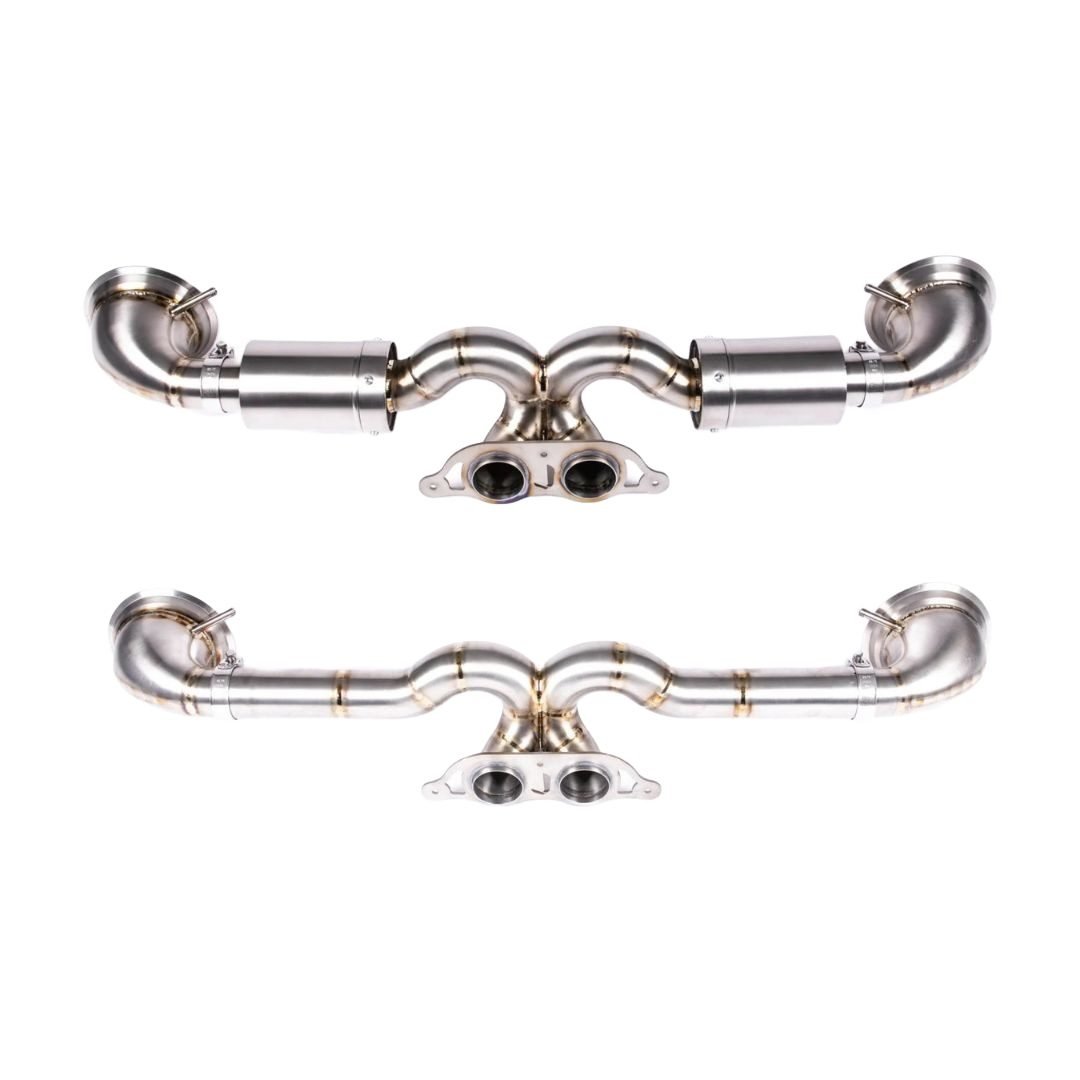 JCR Titanium Non-Valved Race Exhaust System for 992 Porsche 911 GT3, GT3 RS, GT3 Touring, and S/T