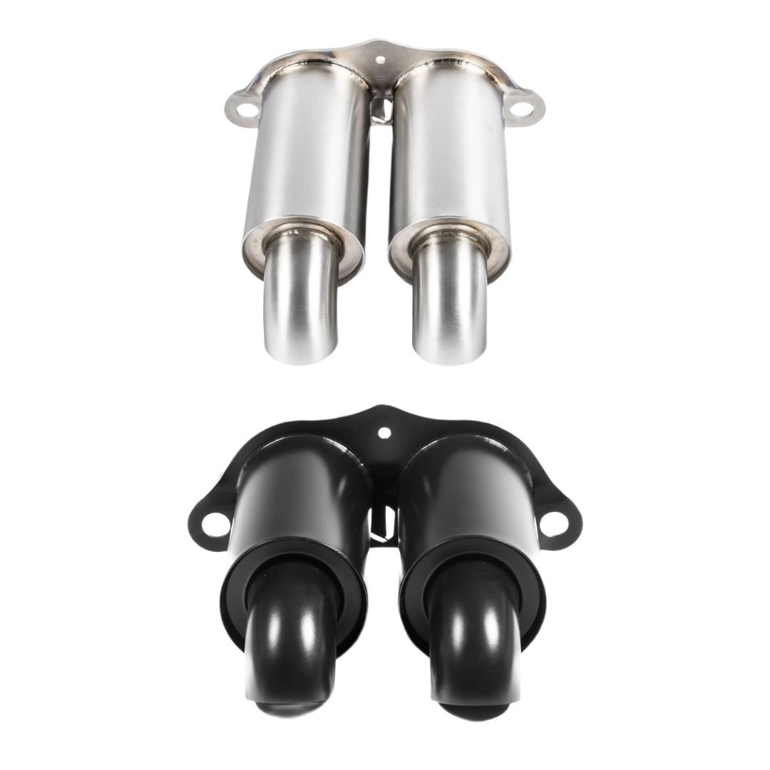 JCR Titanium OEM-Replacement Silenced Exhaust Tips for 992 Porsche 911 GT3, GT3 RS, GT3 Touring, and S/T