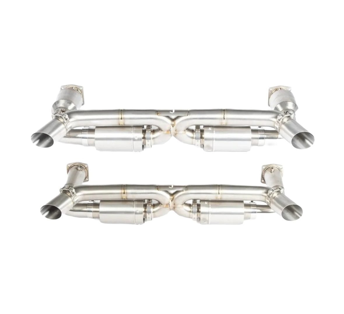 JCR Titanium Silenced Race Exhaust System for 997 Porsche GT2 / GT2 RS