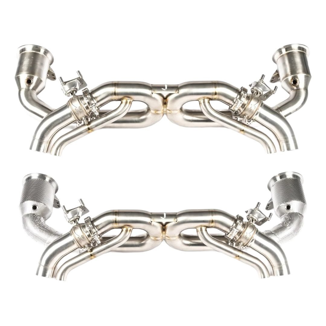JCR Titanium Valved Race Exhaust System for 992.1 Porsche 911 Carrera, Carrera GTS, and Carrera S / Sport Classic / Turbo and Turbo S