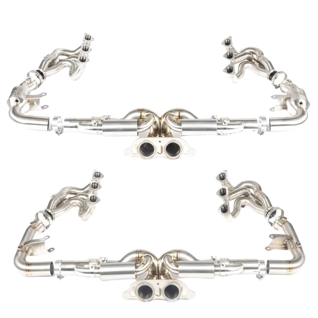 JCR Valved Superlight Race Exhaust System & Manifold Assembly for 991.2 Porsche 911 GT3 RS (with OPF) / Speedster