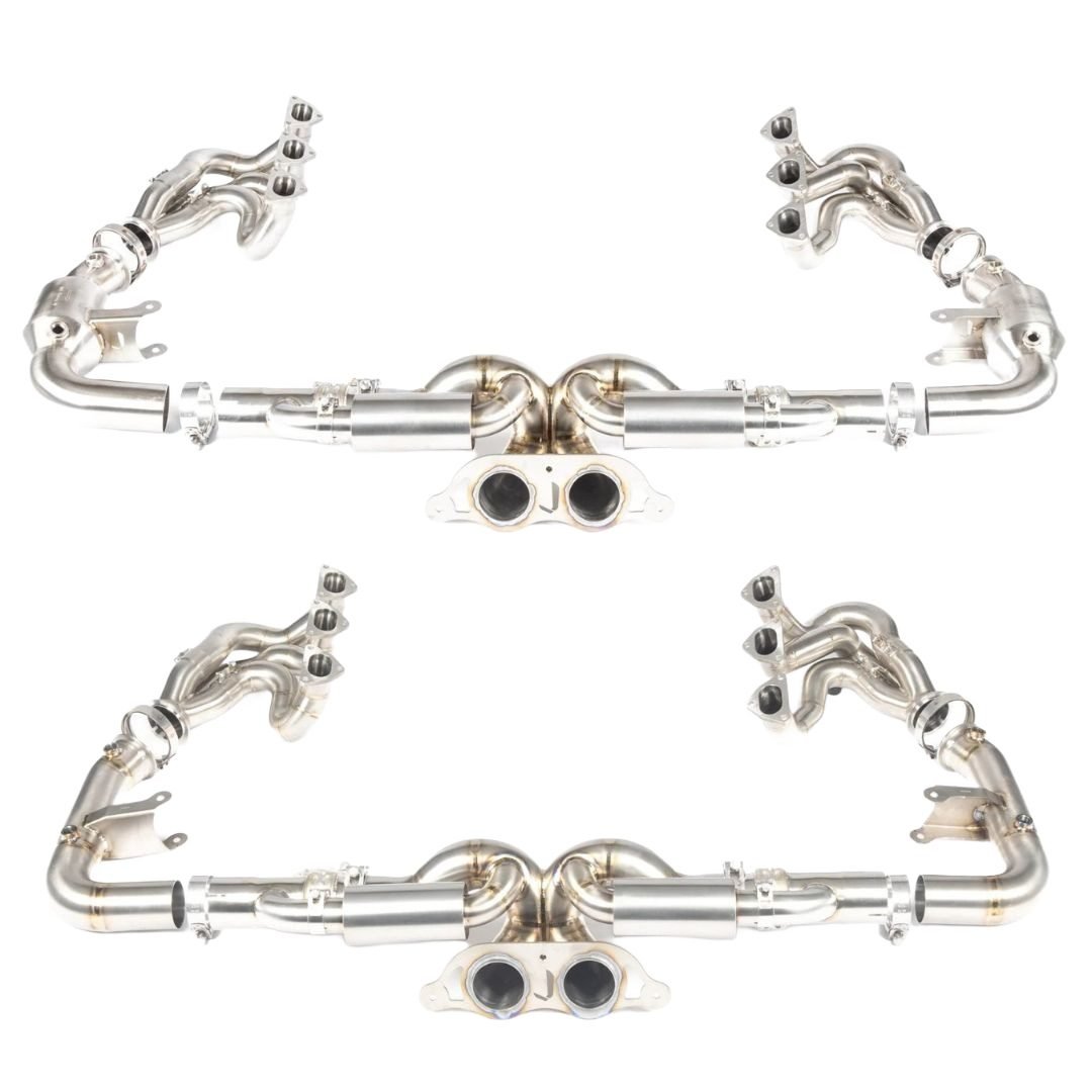 JCR Valved Superlight Race Exhaust System & Manifold Assembly for 992 Porsche 911 GT3, GT3 RS, GT3 Touring, and S/T