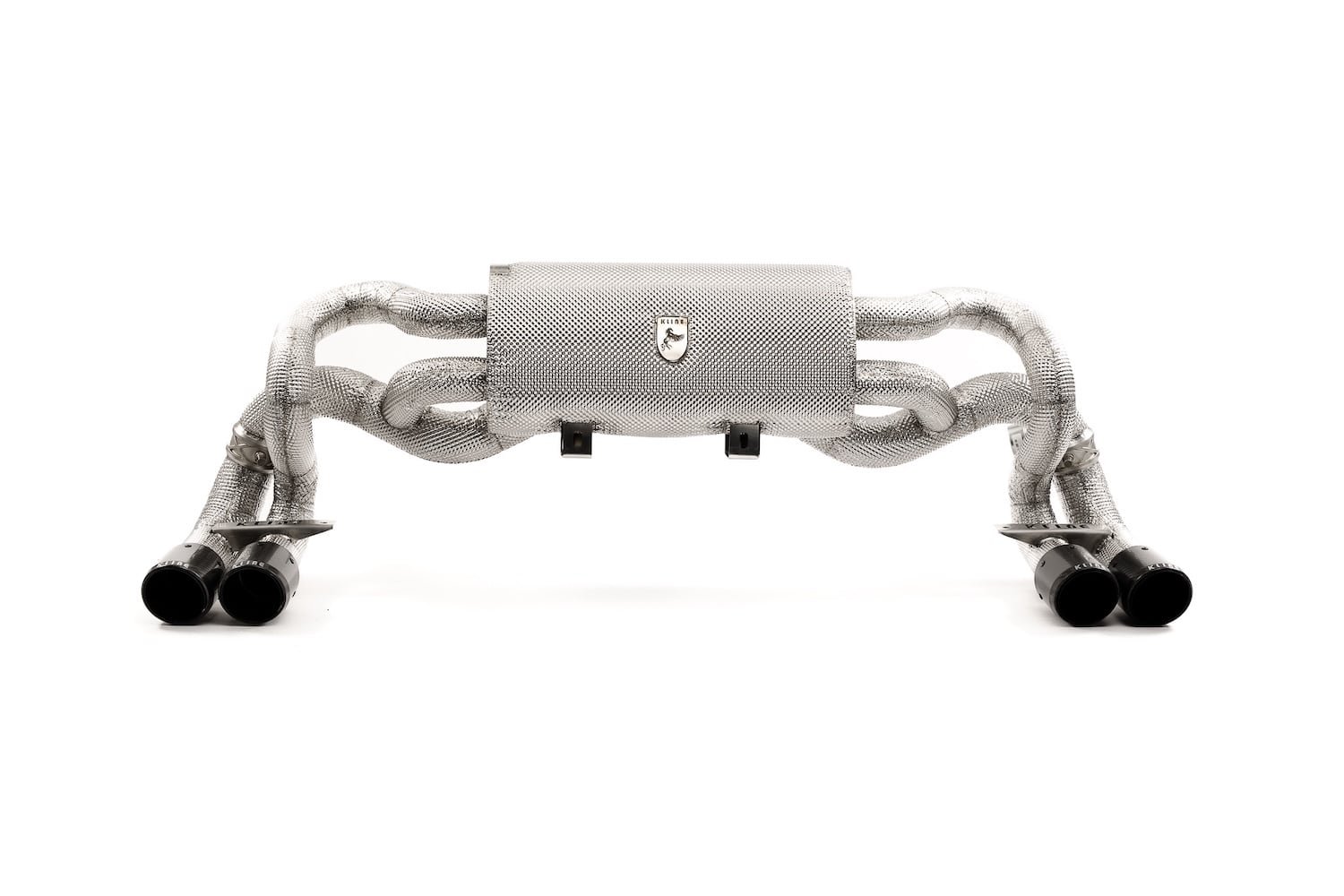 Kline Innovation Rear Silencer Exhaust with Carbon Tips for Kimera EVO37 [KL-KIME-EVO37-RS-INC]