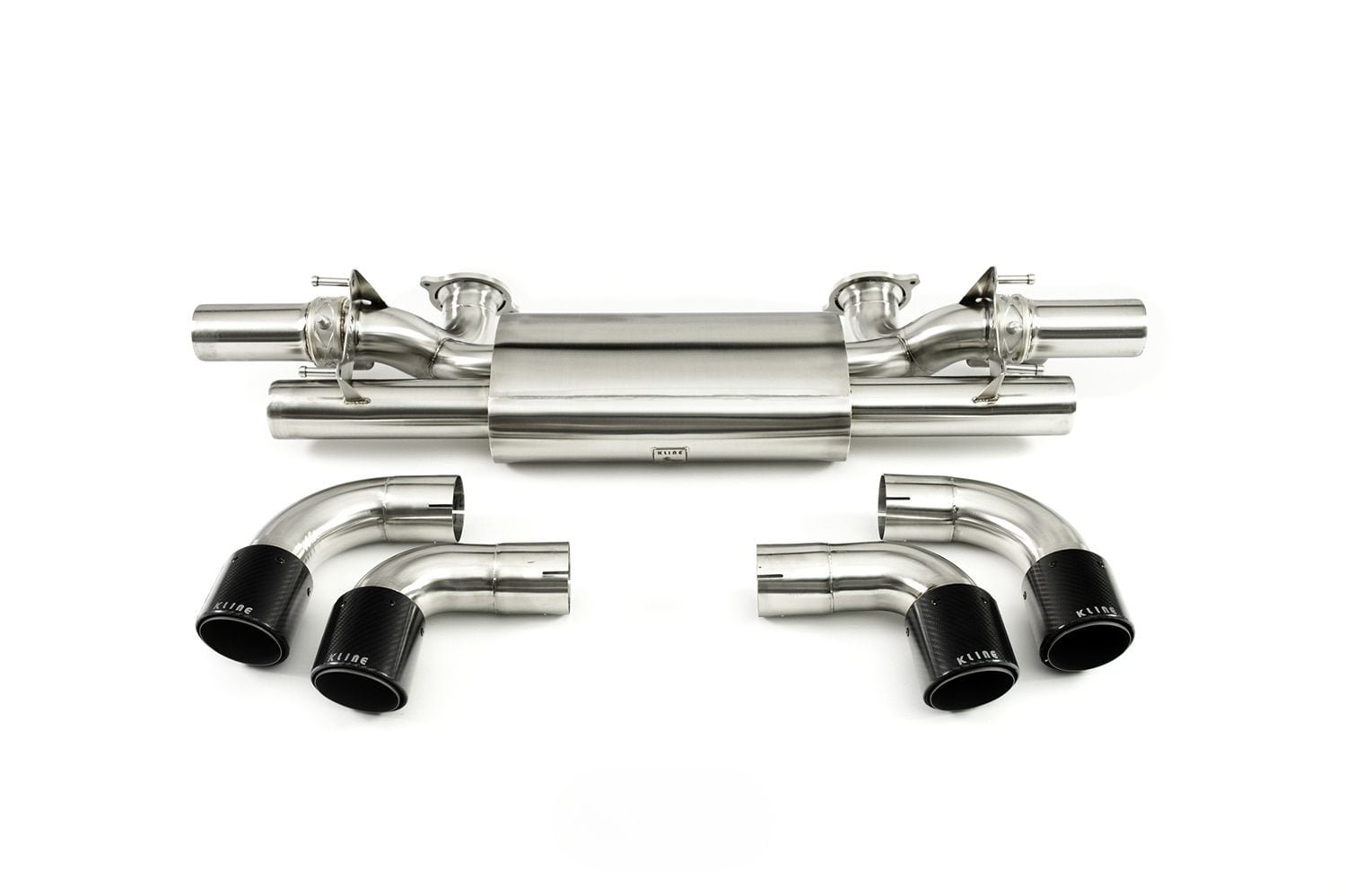 Kline Innovation Valvetronic Catback Exhaust System w/ Carbon Tips for AM6 Aston Martin Vantage [KL-AM-VNT19-RS-SS/KL-AM-VNT19-RS-INC]