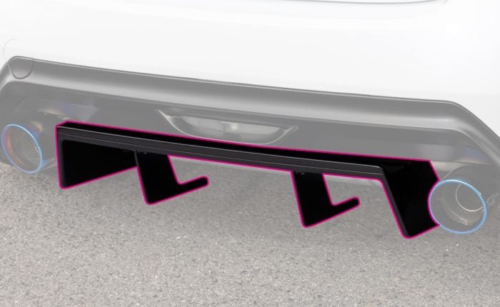KUHL KRUISE Rear Center Diffuser for XP210 Toyota GR Yaris