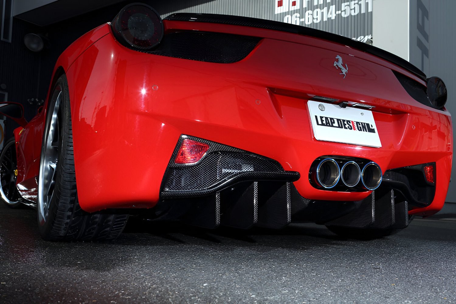 LEAP DESIGN Carbon Rear Diffuser for Ferrari 458 Italia