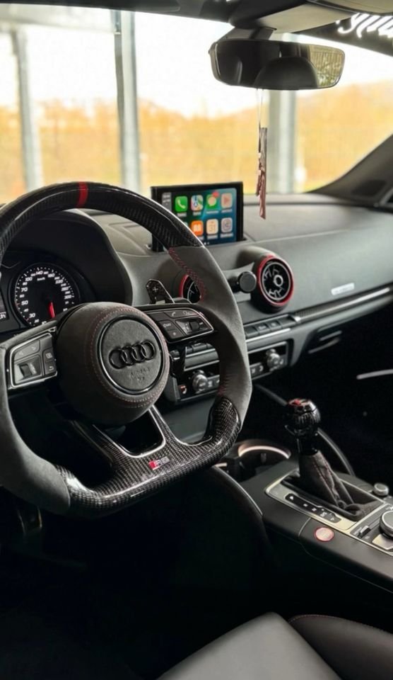 Lenkrad Audi A3 A4 A5 A6 A7 S3 S4 S5 S6 S7 RS3 RS4 RS5 RS6 RS7 Q3 Q5 SQ5 Q7 SQ7 R8 – Sportlenkrad Carbon Alcantara Leder individuell konfigurierbar – auch für Mercedes BMW VW...