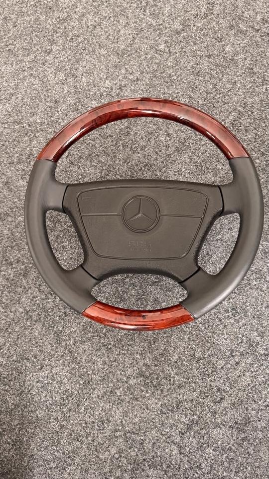 LENKRAD MERCEDES-BENZ R107 W107 MOPF W124 W126 LEDER/WURZELHOLZ