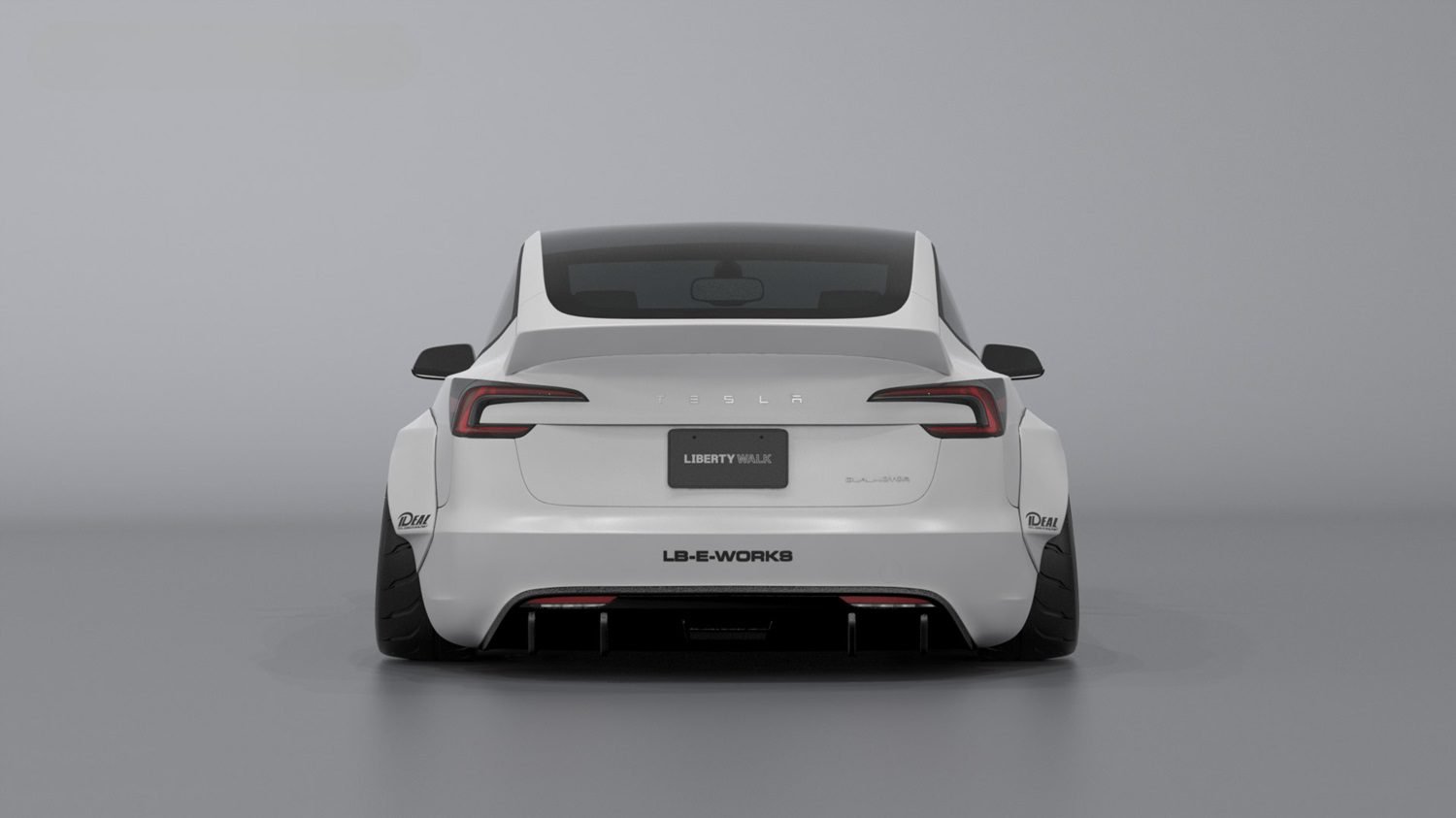 Liberty Walk LB-E-WORKS Rear Diffuser for Tesla Model 3 (2024+ facelift)