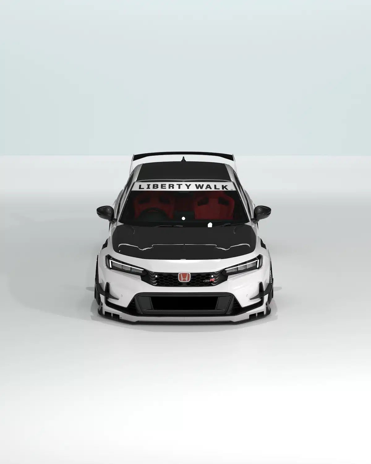 Liberty Walk LB-Nation Bonnet Hood for FL5 Honda Civic Type R [LBWFL5-BH-FRP/LBWFL5-BH-FRPCFRP]