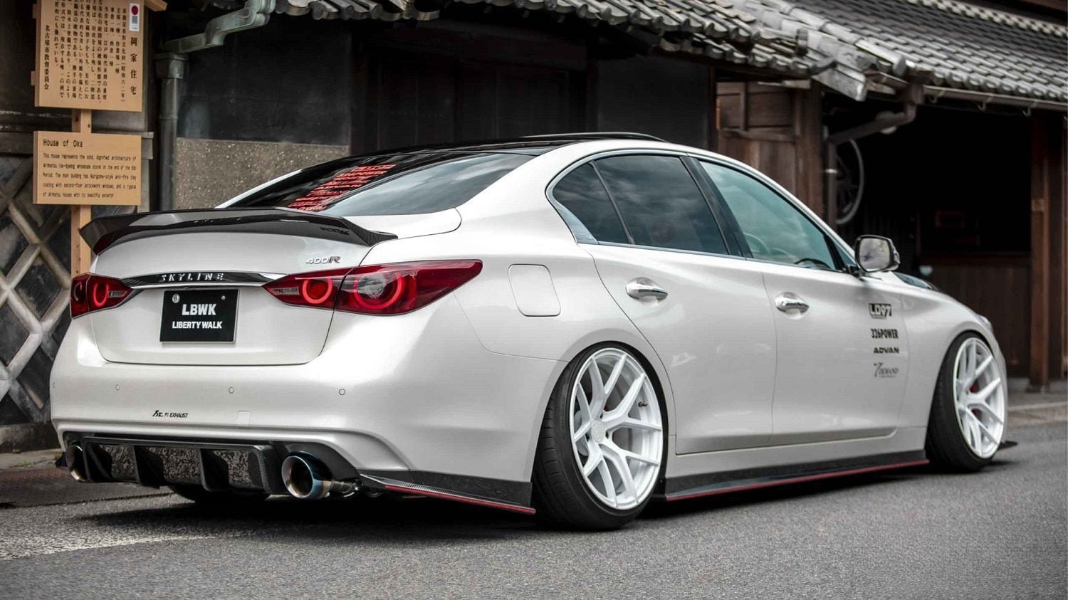 Liberty Walk lb★nation Rear Diffuser for V37 Infiniti Q50 / Nissan Skyline