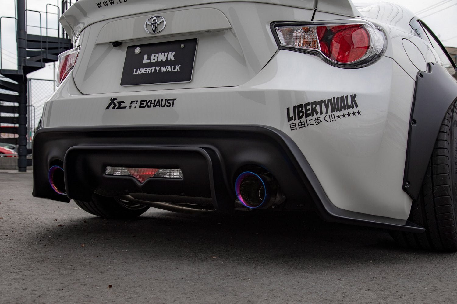 Liberty Walk lb★nation Rear Diffuser for ZC6 Subaru BRZ & ZN6 Toyota 86