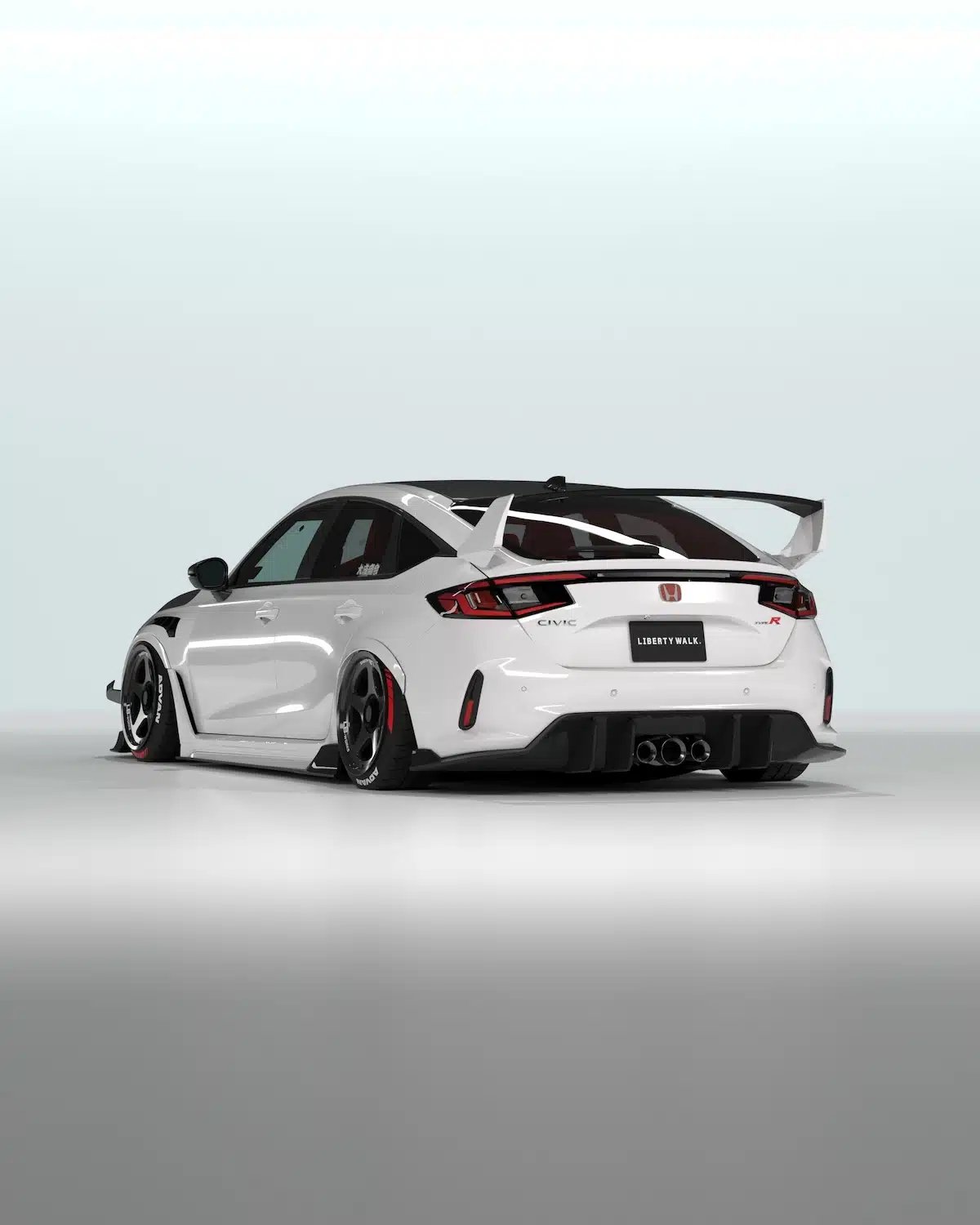 Liberty Walk LB-Nation Rear Wing for FL5 Honda Civic Type R [LBWFL5-RW-FRP/LBWFL5-RW-FRPCFRP]