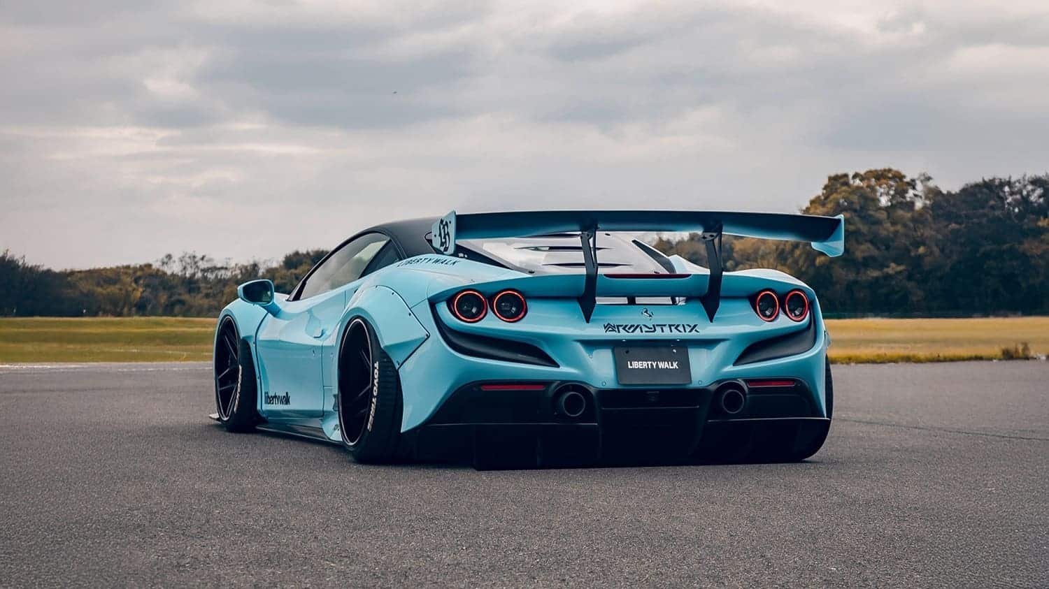 Liberty Walk LB-WORKS Rear Diffuser for Ferrari F8 Tributo