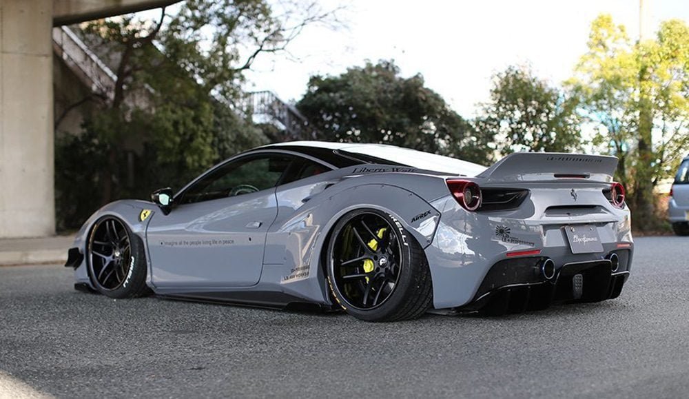 Liberty Walk LB-WORKS Rear Diffuser for Type 142M Ferrari 488
