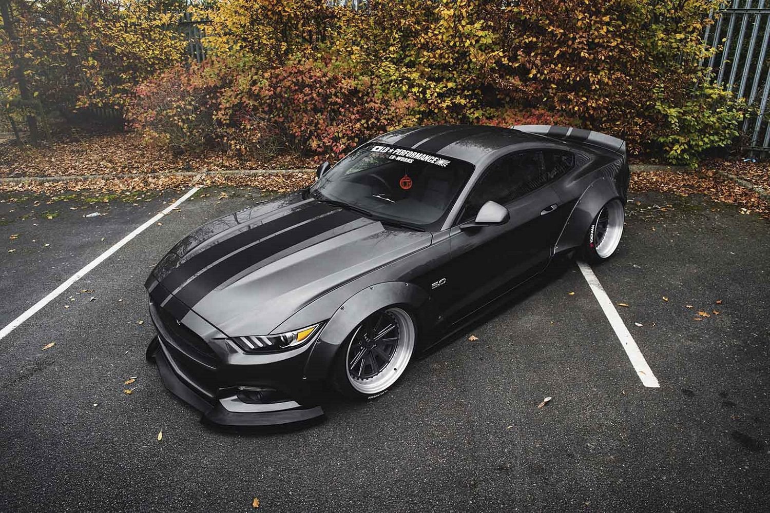 Liberty Walk LB-WORKS Vented Bonnet Hood for S550 Ford Mustang