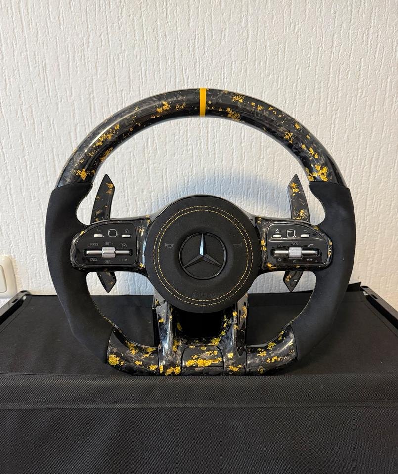 Mercedes-Benz AMG Performance Lenkrad Gold Alcantara