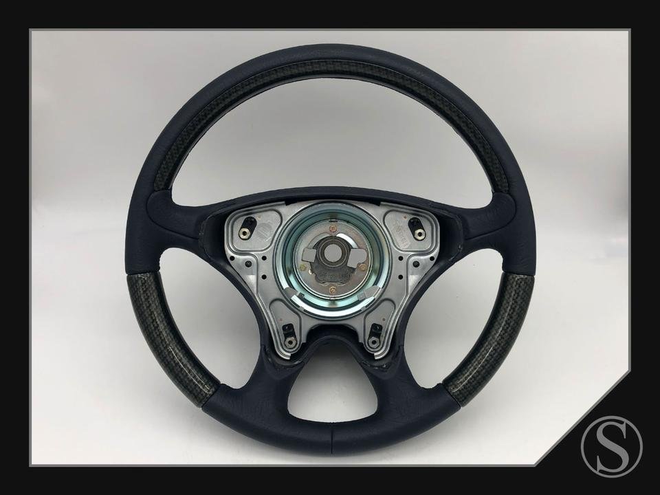 Mercedes-Benz Carbon Leder Blau B66817702 Lenkrad R170 R129 SL K
