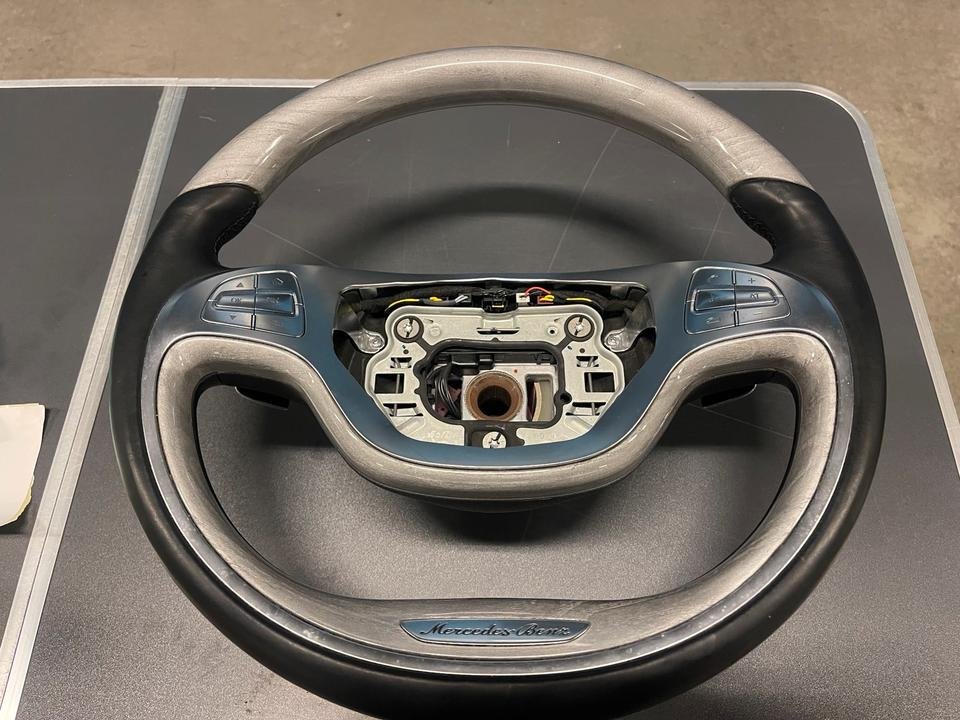 Mercedes-Benz Holz Leder Lenkrad Holz hell W222 S-Klassen