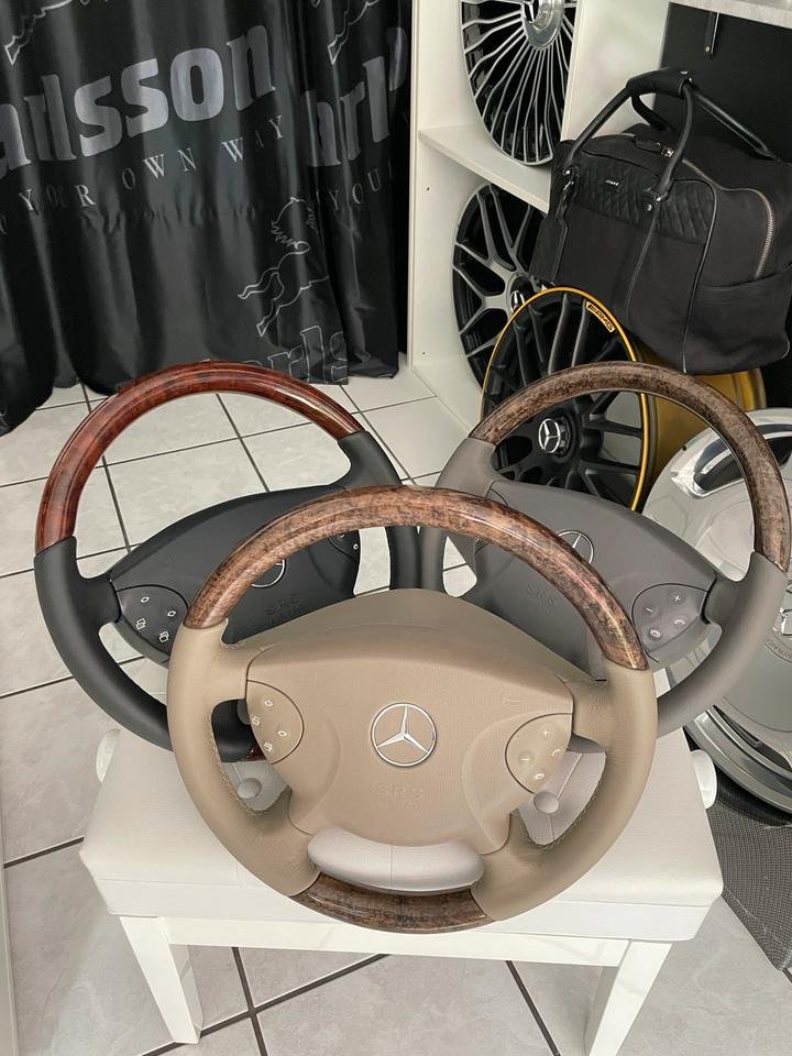 Mercedes-Benz Holz Leder Lenkrad W211 W463 neu
