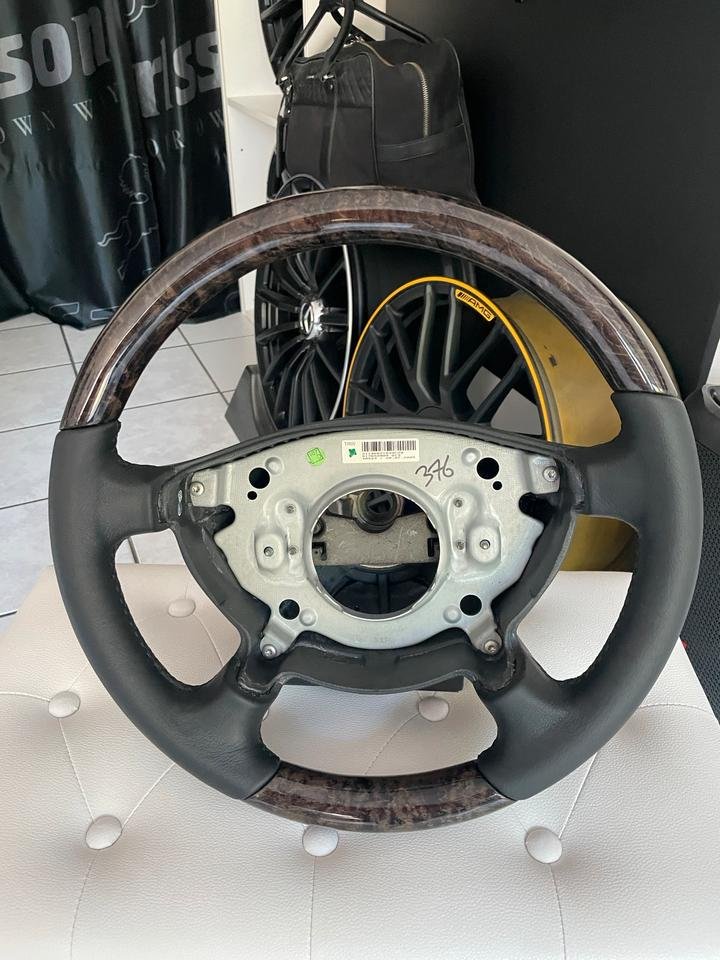 Mercedes-Benz Holz Leder Lenkrad W211 W463 Vogelaugen neu