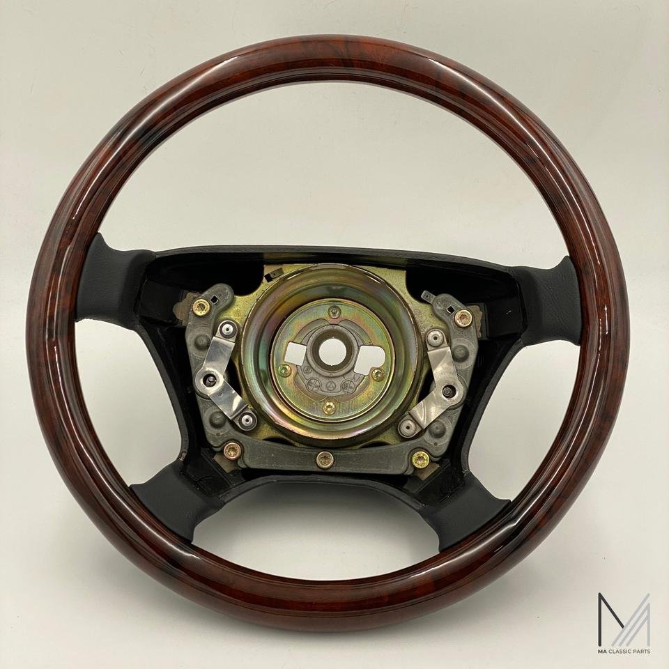 Mercedes Benz Vollholz Lenkrad Wurzelholz W124 R129 W140 W210