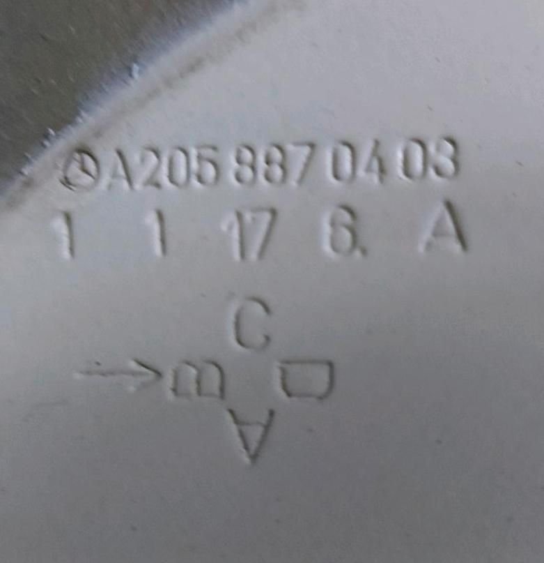 Mercedes C-Klasse W205 AMG 43 Motorhaube Farbcode 799