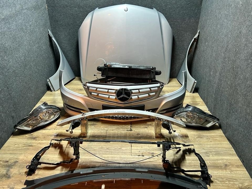 Mercedes Cklasse W204 775 Motorhaube Stoßstange Scheinwerfer Kühl